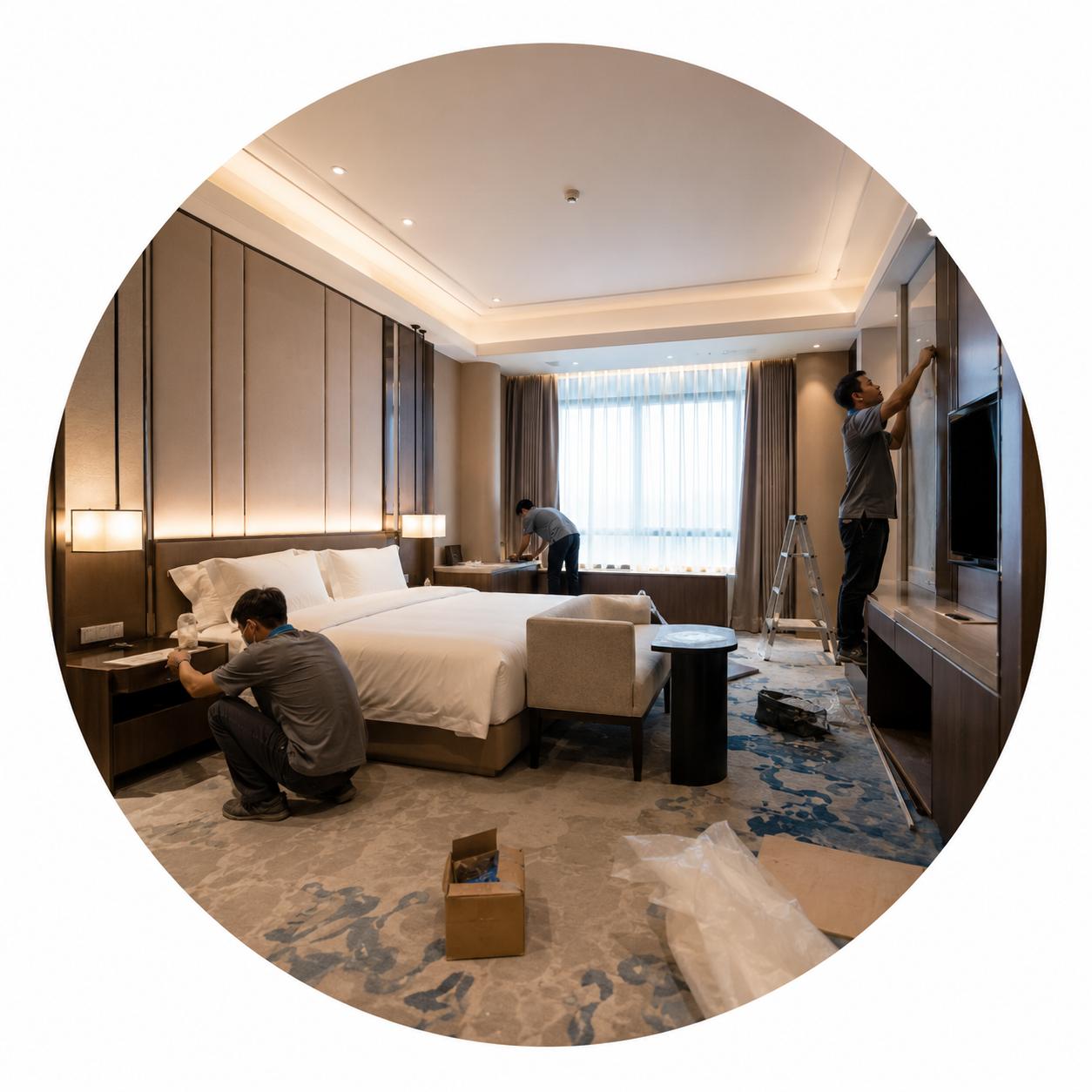 Thi công nội thất khách sạn